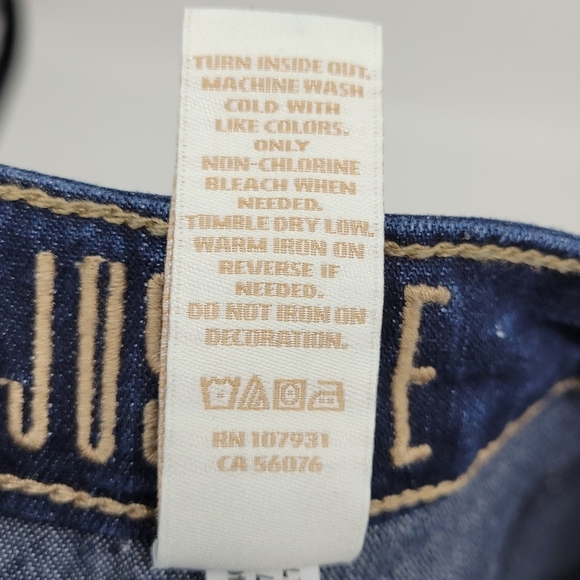 JUSTICE Girls Midrise Bootcut Jeans Size 14 - Picture 10 of 12